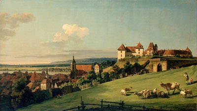 Vista de Pirna do Castelo de Sonnenstein de Bernardo Bellotto